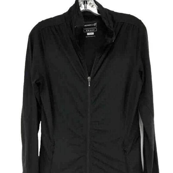Merrell Opti-Wick Full Zip Long Sleeve Mock Neck Jacket Womens Size Medium Black - Picture 1 of 4